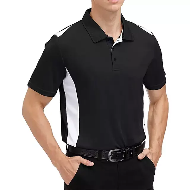 Golf Clothing Embroidered Printed Custom Design Plain White Black Golf Cotton Polyester Blank Men Polo T Shirts