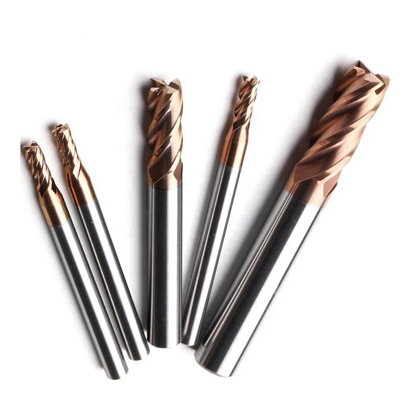Carbide Corner Radius End Mill Internal R Knife/Tool Chamfering Milling Cutter 2 Flute Segment Corner Radius End Mill
