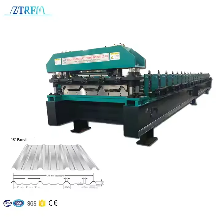 US Hot Sale Roofing Roll former R Panel Roll Forming Machine PBR Panel Metal Roof Tile Making Machine