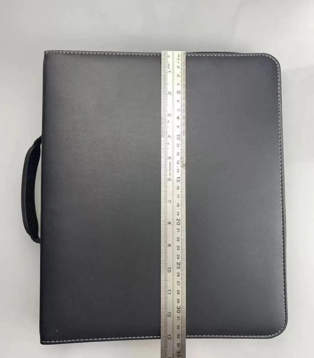 Custom Game MTG Poke Mon TCG Yugioh Baseball Trade Trading Card Binders Album Card Folder Card 9pockets Zip Leather Candy PU Gl