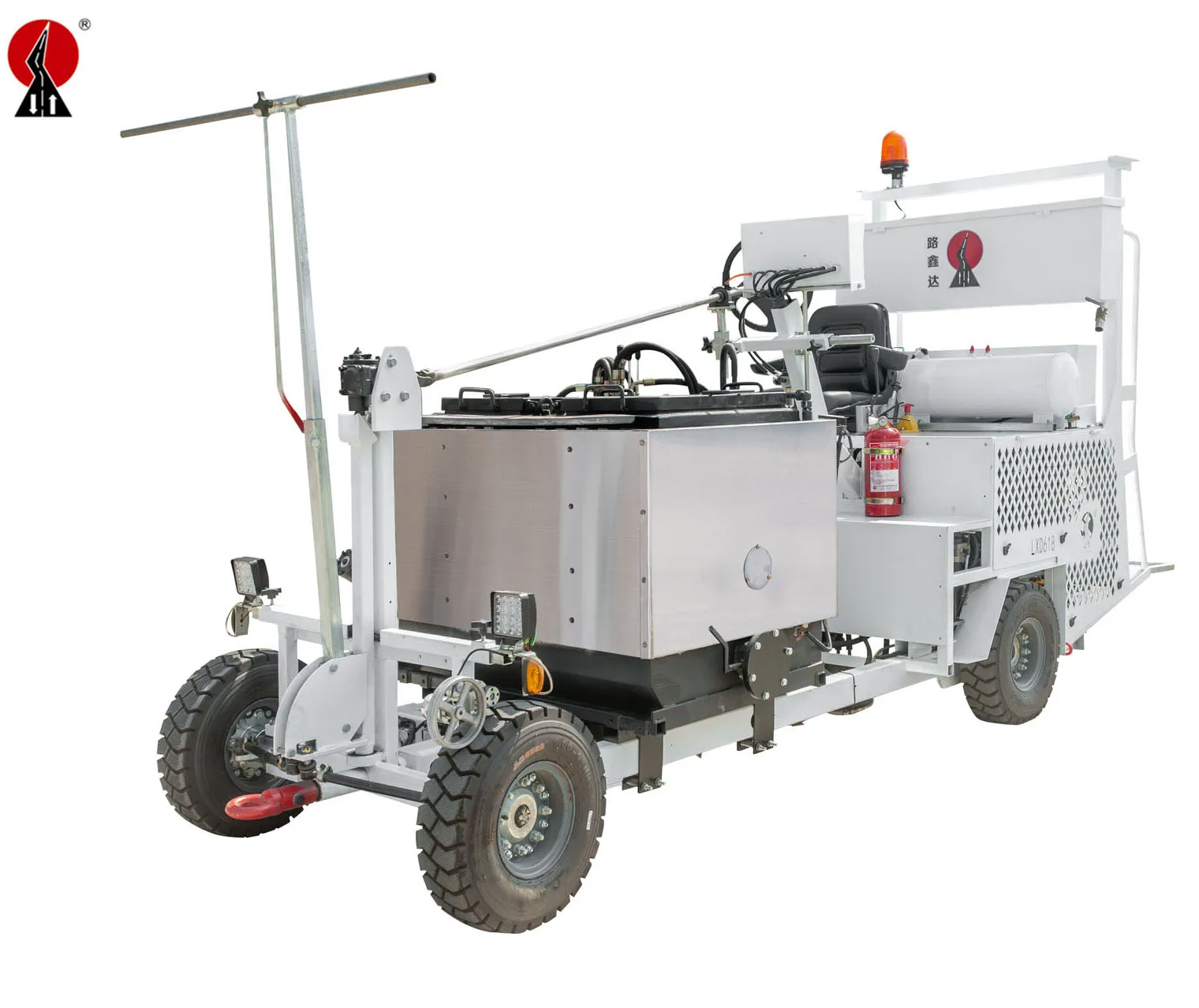 top china automatic  Multi Function Thermoplastic Extrusion & Cold Spray Driving Road Marking Machine for Highways