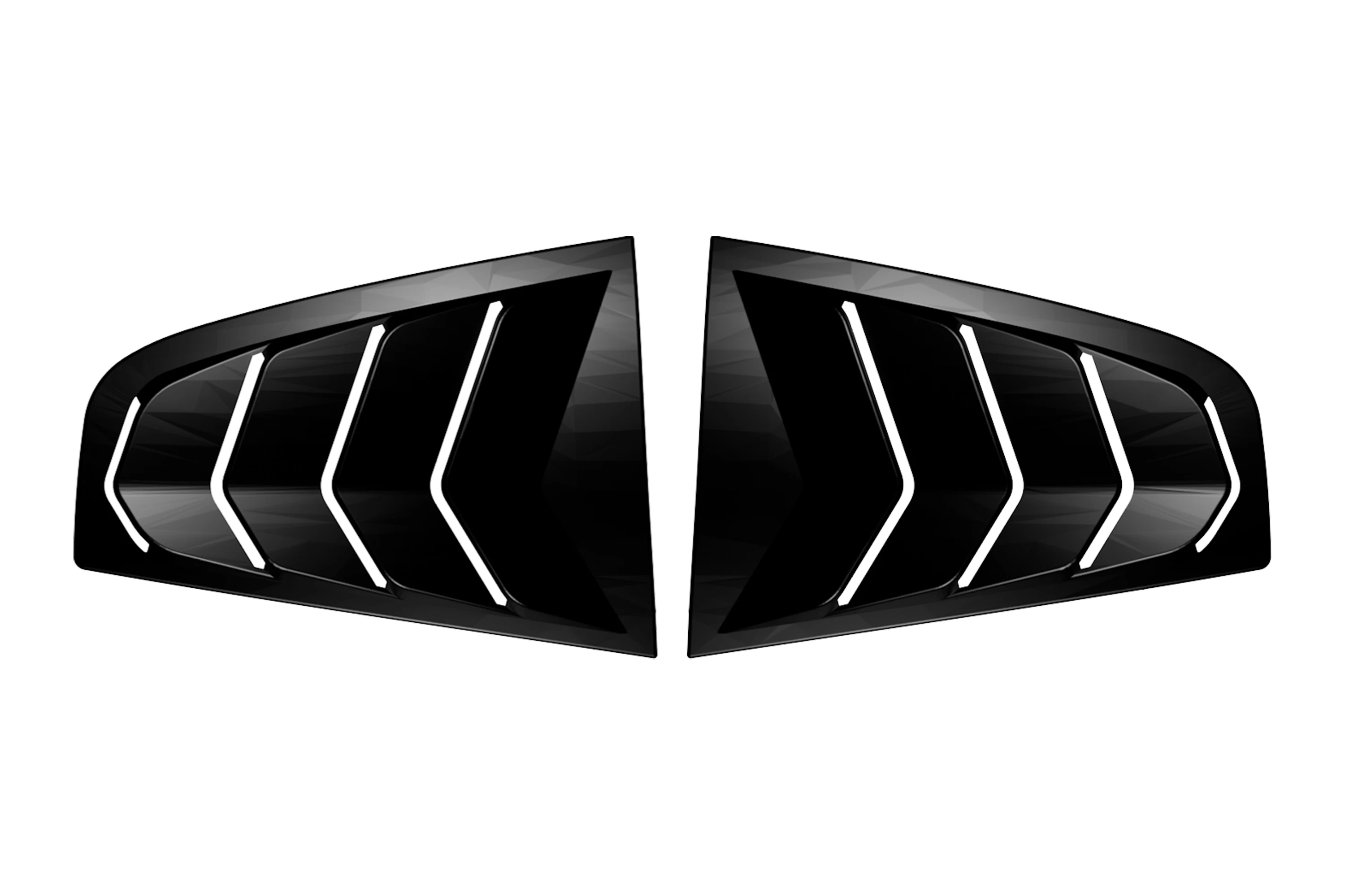 Painted Black Plastic Car Side Window Louver  for Nissan 350Z  2003-2005 Scoop vent cover