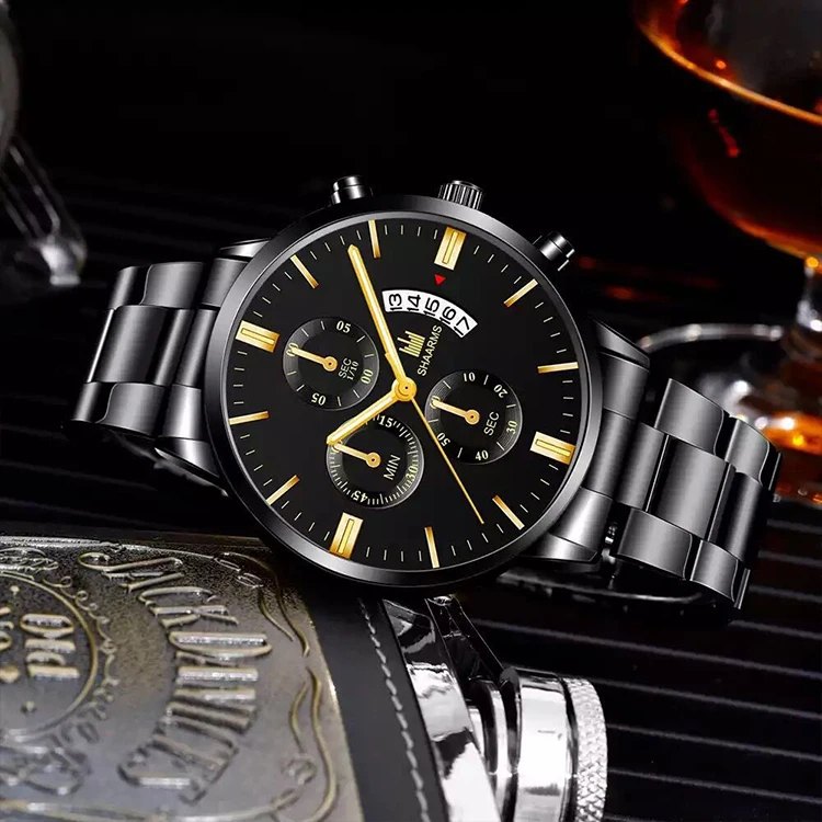 Оптовая продажа с завода, мужские часы Reloj Hombre из сплава, роскошные мужские наручные часы из нержавеющей стали