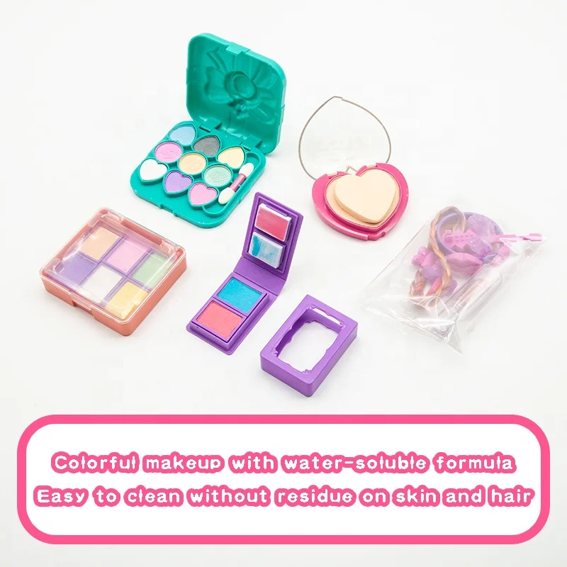 Cosmetic Princess Toy with Bow shape Set Makeup Case Handbags