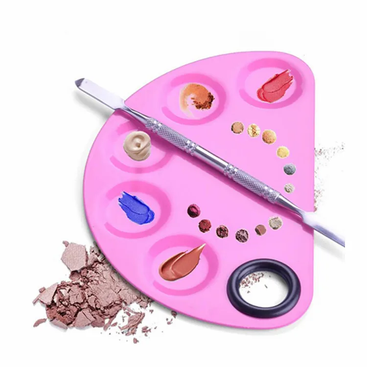 Private label Professional Cosmetic Mixing Makeup Palette for Foundation Nail Art Eye Shadow Lipsticks Mixing Makeup Tools