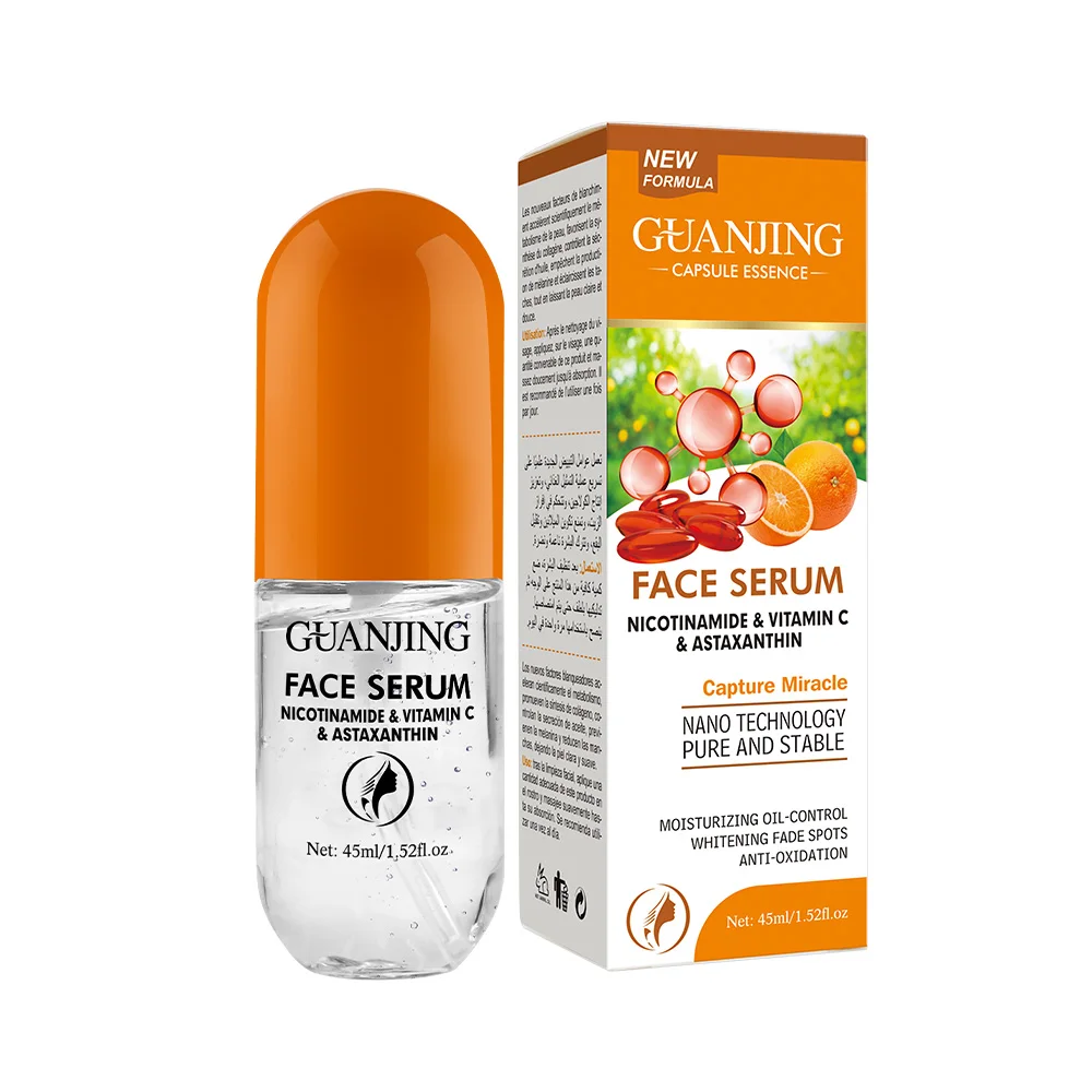 Natural Skin Serum Organic Nicotinamide Astaxanthin VC Whitening Face Serum