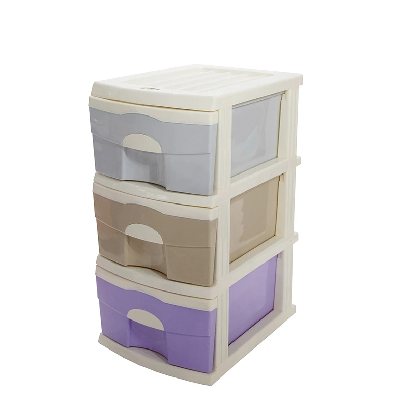 Hot Sale Durable Baby Plastic Drawer Cabinet Knocked Down Plastic Drawer