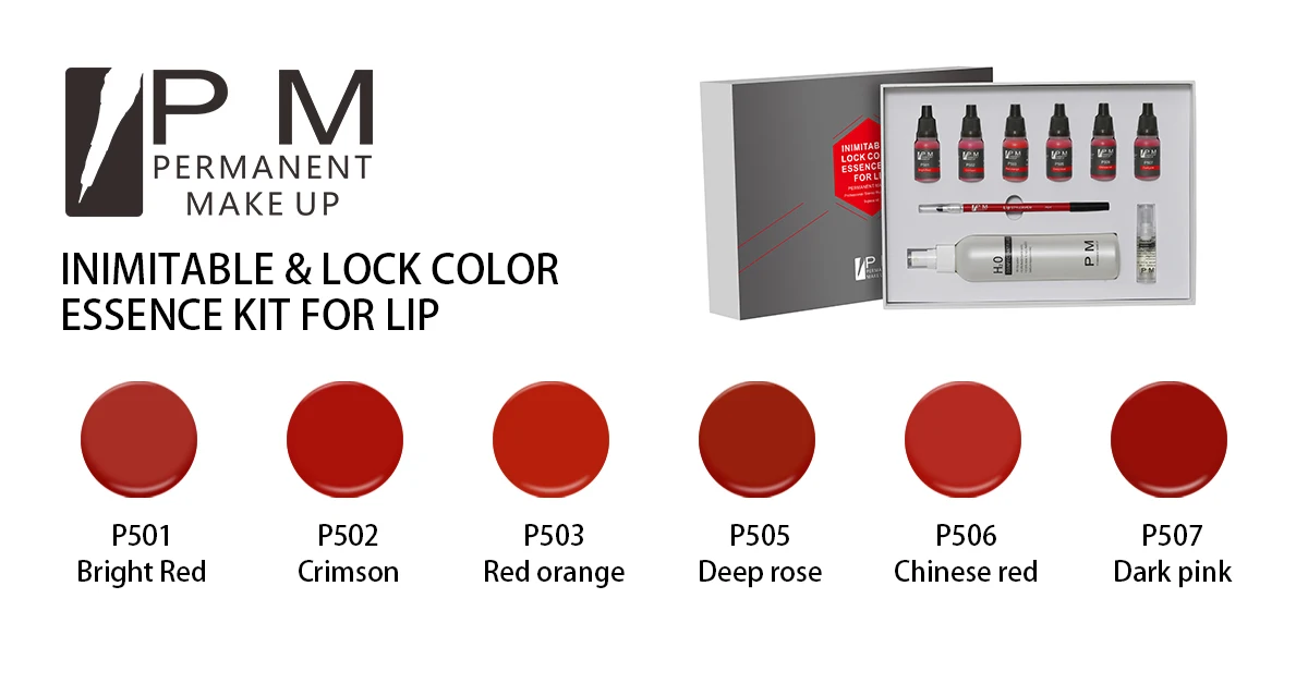 PM Safety Organic Permanent Makeup Pigment Pmu Microblading Lip Tattoo Ink Kit