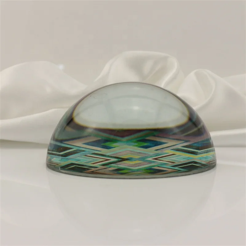 Хрустальный купол, пресс-папье, стеклянный половина мяча, вес бумаги для офисных подарков