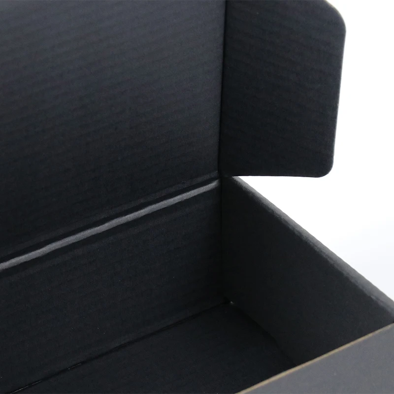 Black Printed Cardboard Paper Gift Box for Clothing Shoes Electronics Packaging for Craft Use for Shipping and Mailing