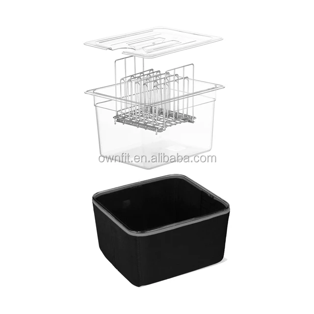 Water bath, sous vide rack and more sous vide with cooking tool