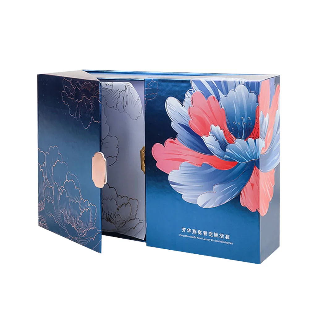 Custom Double Door Cardboard Paper Box Packaging Cosmetic/Perfume Cardboard Box With Insert