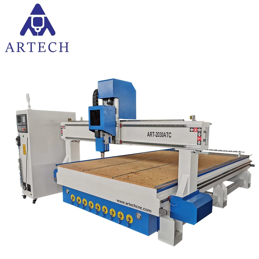 Large size Automatic tool change system 2030 CNC Router  machine  with Syntec Control system