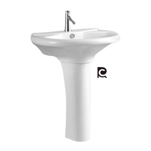 sanitary ware  bathroom wash basin Round Pedestal Wash Basin Hotel ceramic basin