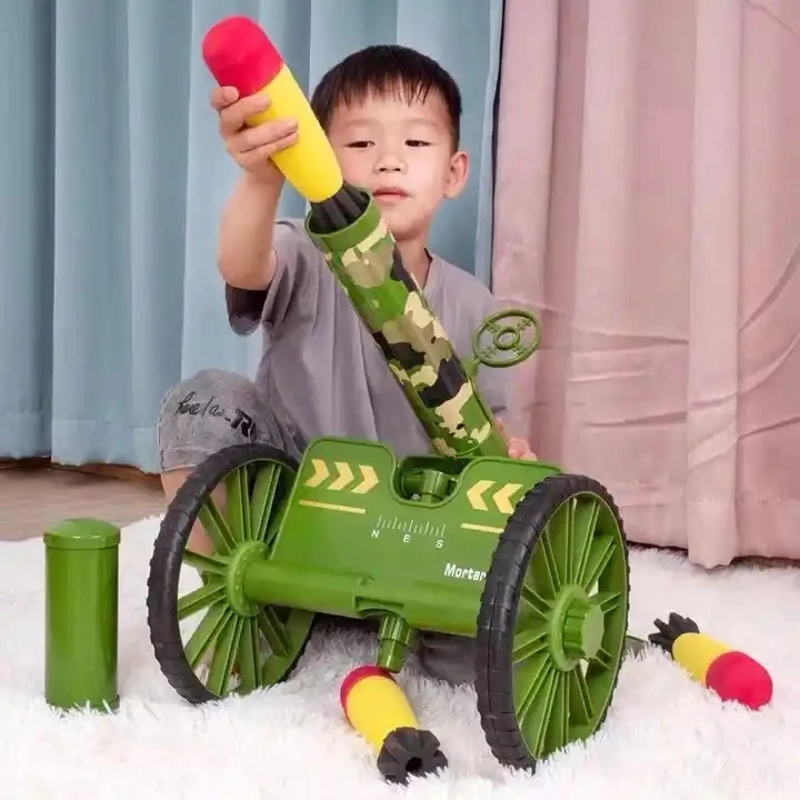 Hot Selling Mini Rocket Launcher toys Camouflage Mortars with shells Launch Pretend play Shooting Game Toy for kids