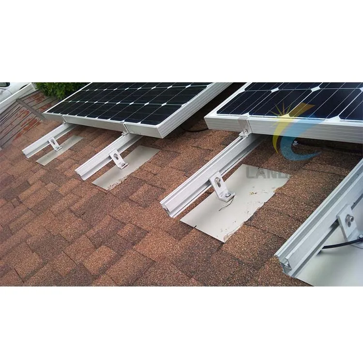 Asphalt Solar Shingles Plate Flash L feet Flashing Hook Asphalt Roof Solar PV Mounting L feet Flashing Kit