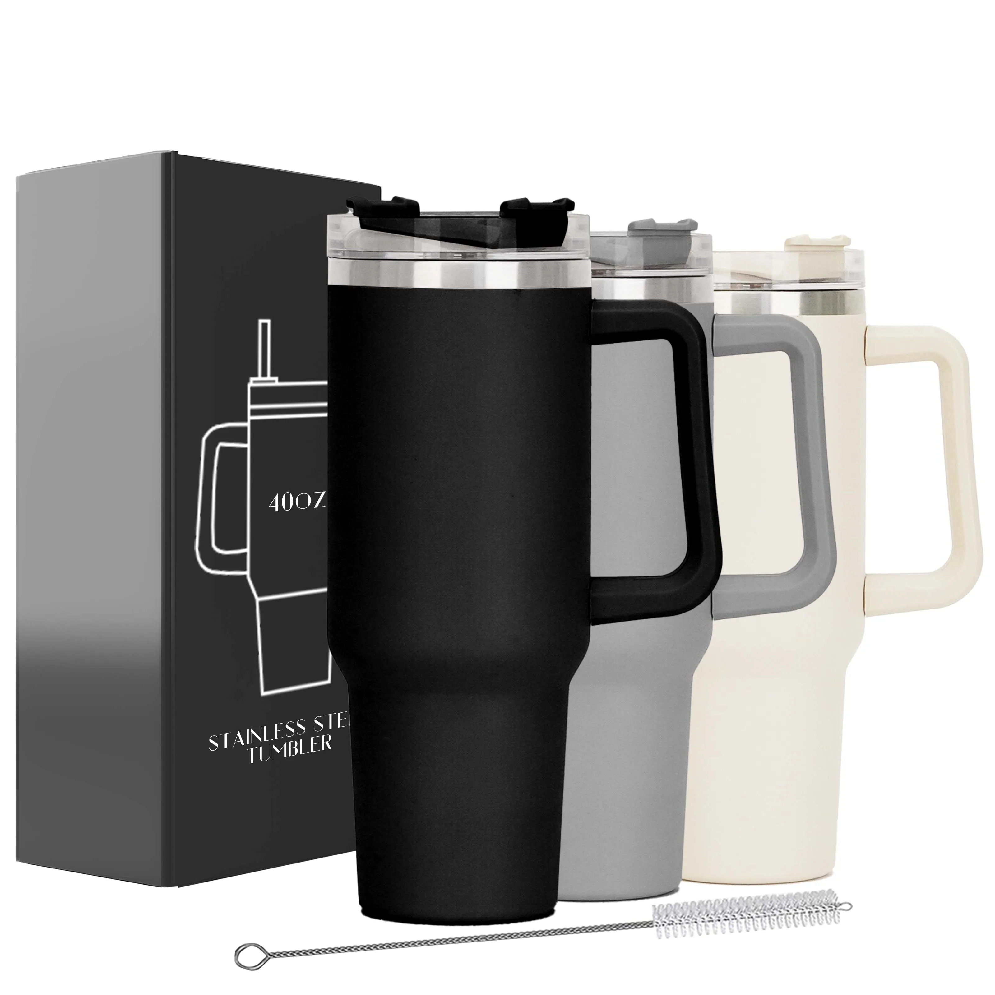 USA Hot Sale 40 oz Customized Logo Sublimation  Outdoor Travel Cup Blank Stainless Steel 40oz Coffee Mug