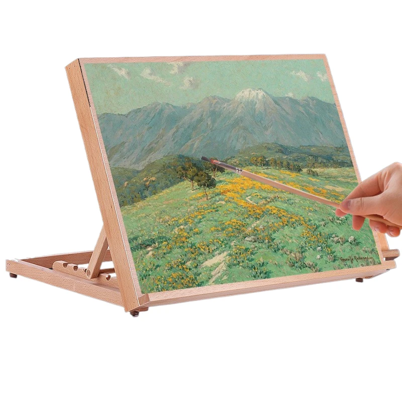 Polished 5-Position Beech Wood Drafting Table Easel for Drawing Sketching Wood Crafts Wooden Boxes & Wall Signs