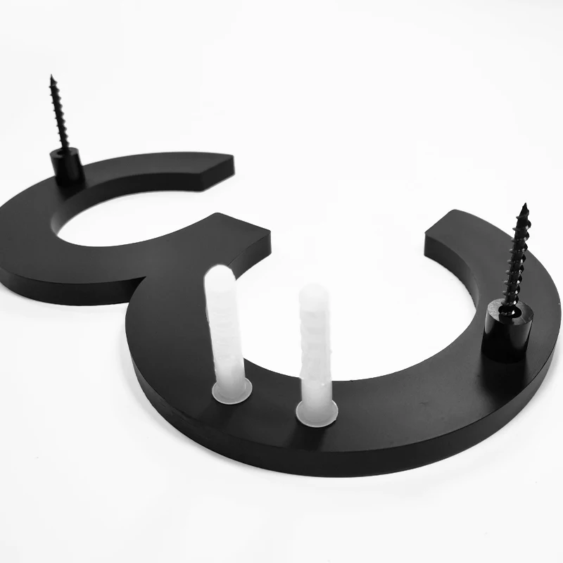 Plastic House Number Outdoor Sign House Letter Sign with Nail Kit