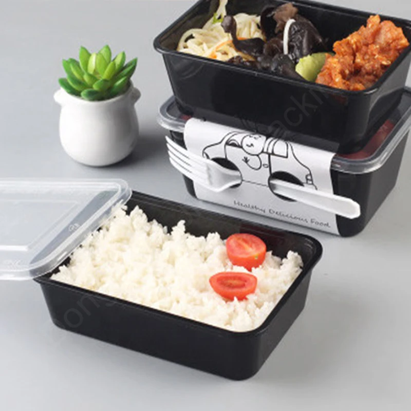 Food boxes food container beautiful disposable hard plastic PP food storage container