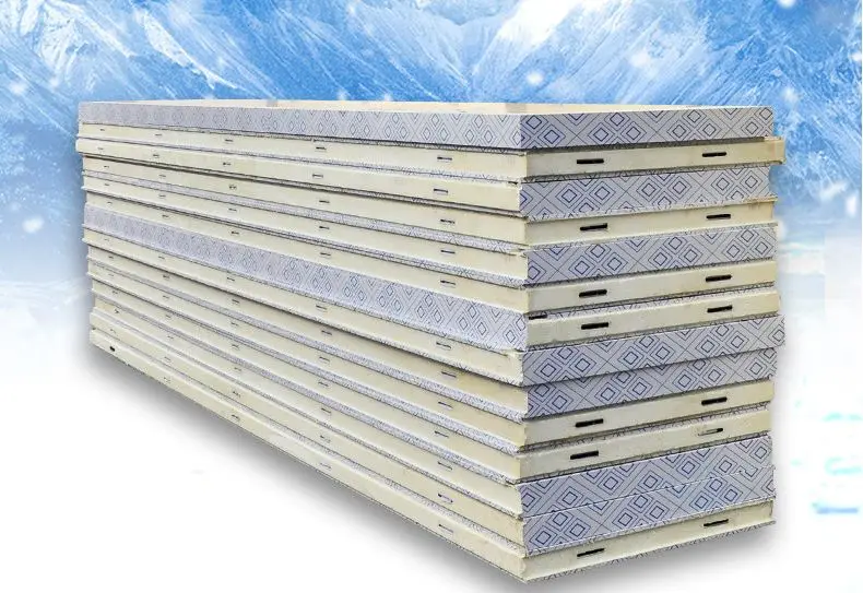 75mm PIR PU Polyurethane Thermal Insulation Sandwich Panel for Cold Storage Rooms for Warehouse Use Durable Metal Material