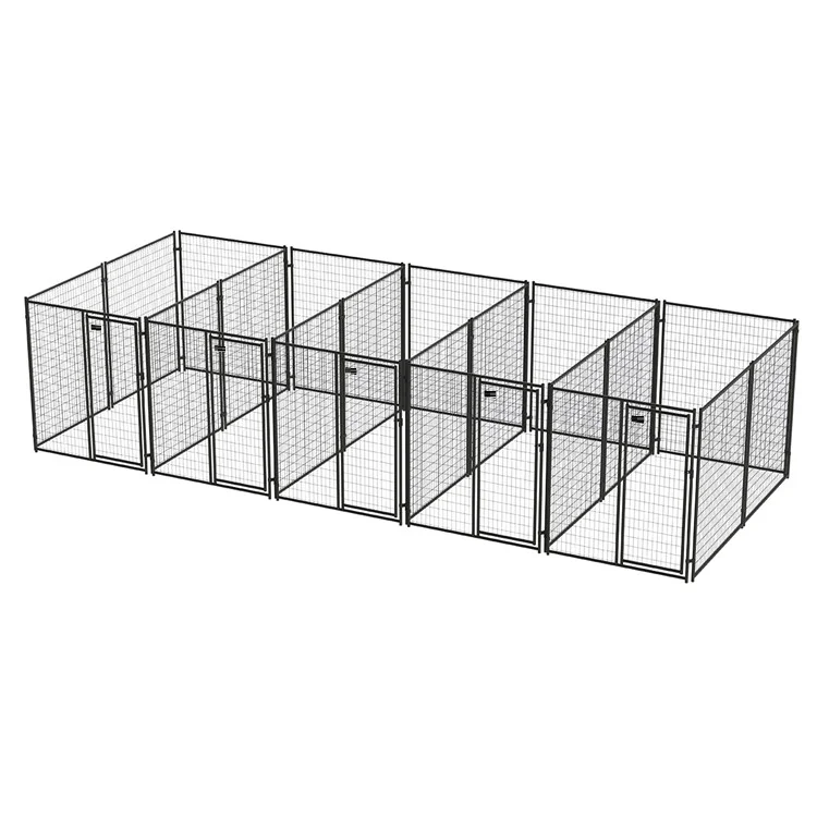 Factory wholesale price Outdoor Dog Kennel with Roof 1.5x3x1.8m animal cages dog walking pen pet run enclosure cage