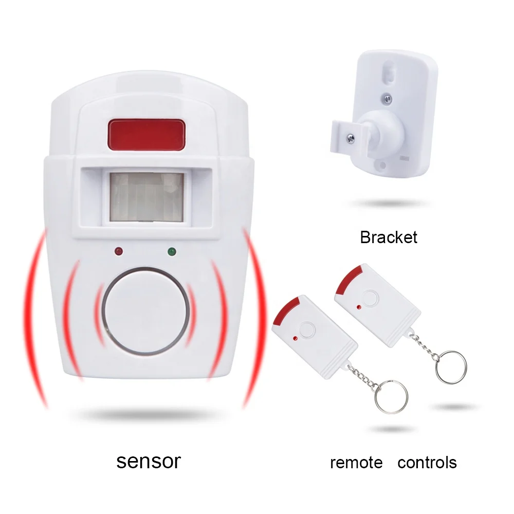 Home Security Wireless Driveway Alert Receiver and PIR Motion Sensor Detector Infrared Alert System