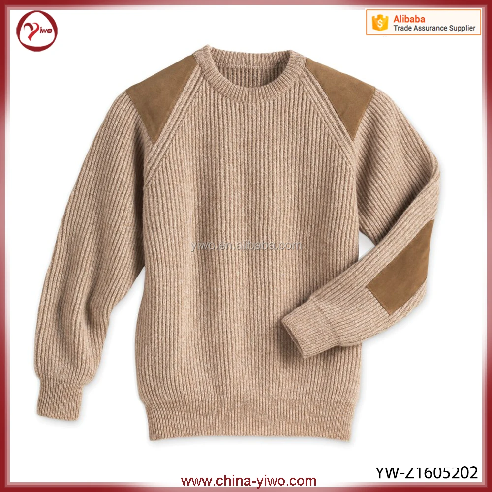 Мужские зимние Трикотаж пуловер ручной вязки шерстяной свитер