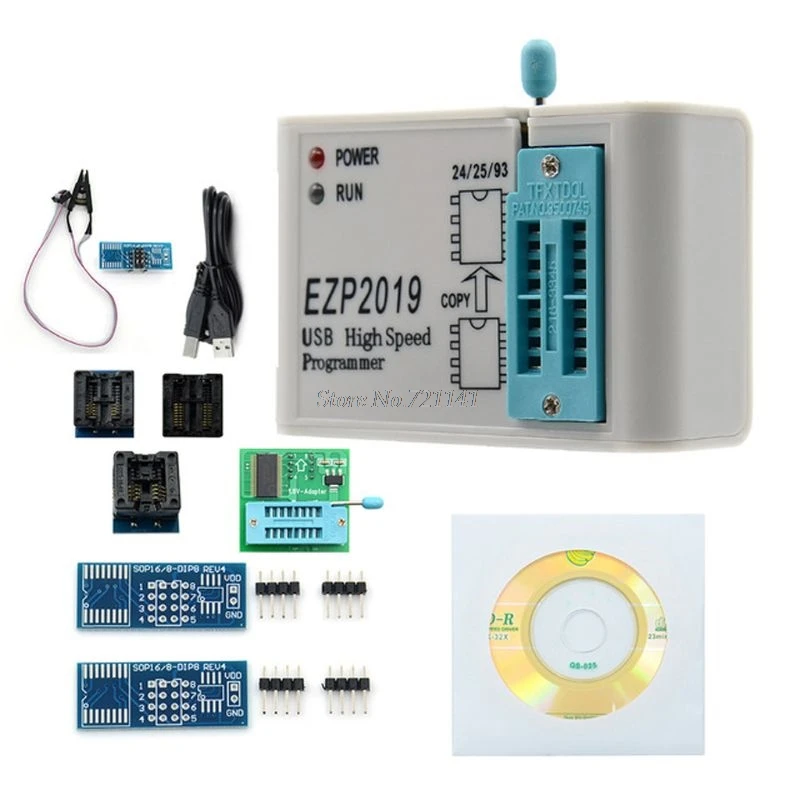 EZP2019 High Speed USB SPI Programmer Support 24 25 93 EEPROM Flash Bios Chips