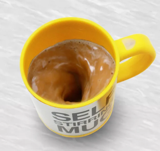 Self Stirring Mug Electric Auto Mixing Cup Magnetic Sublimation Stainless Steel Coffee Cup For Office