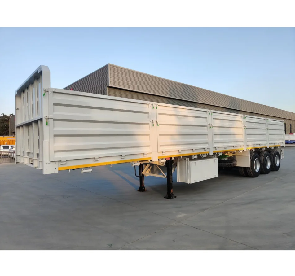 China manufacturer Heavy Duty 3 Axle 40ft 40 Ton Side Tipper Semi Trailer for Efficient Bulk Cargo Unloading