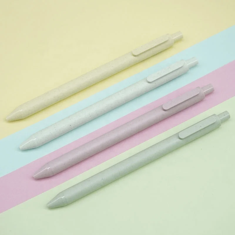 Eco-Friendly Retractable Refillable Gel Ink Pens 0.5mm Fine Point Office School Supplies Stationery