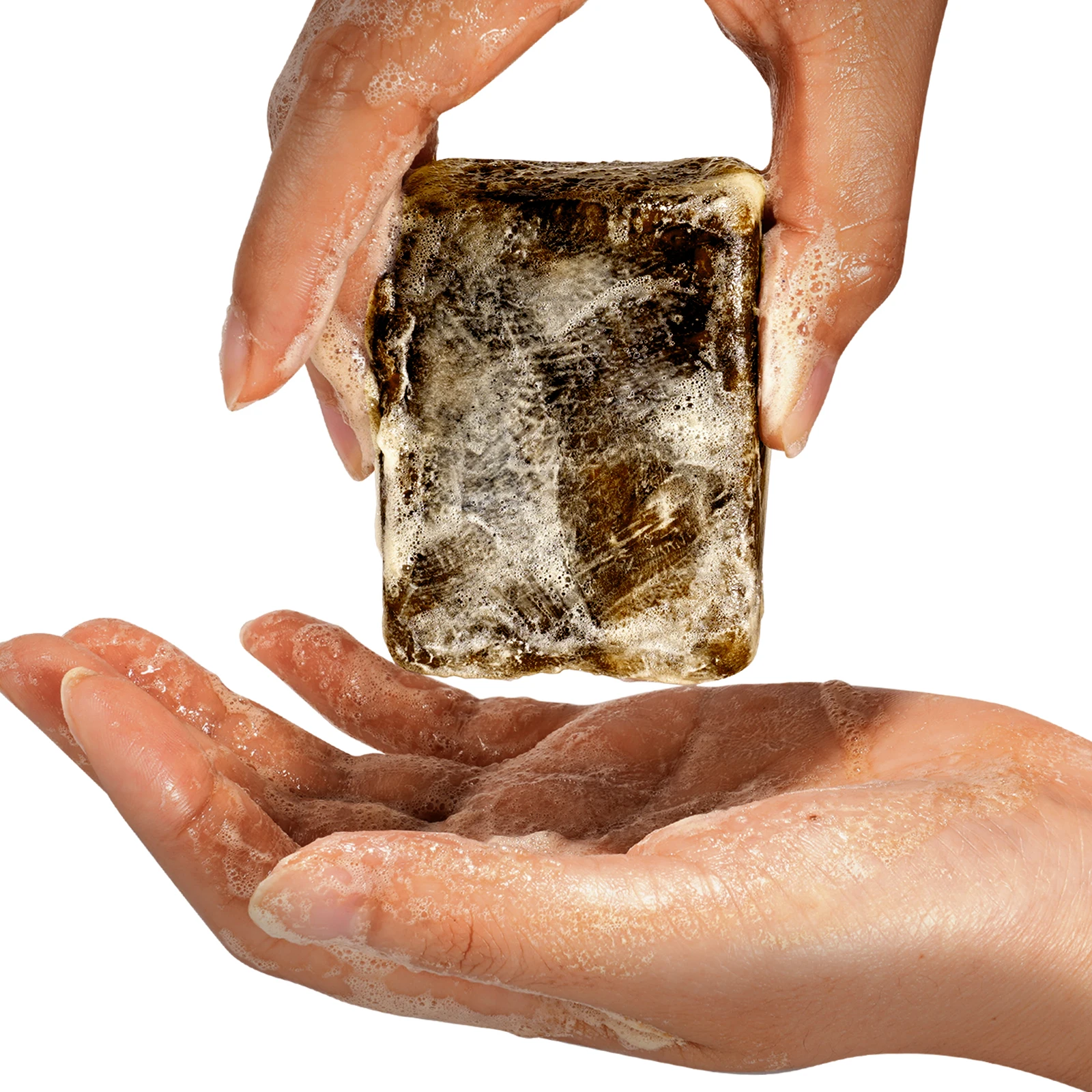 ELAIMEI hydrates balances oily skin clears impurities 100g black soap scrub organic african black soap for black spots