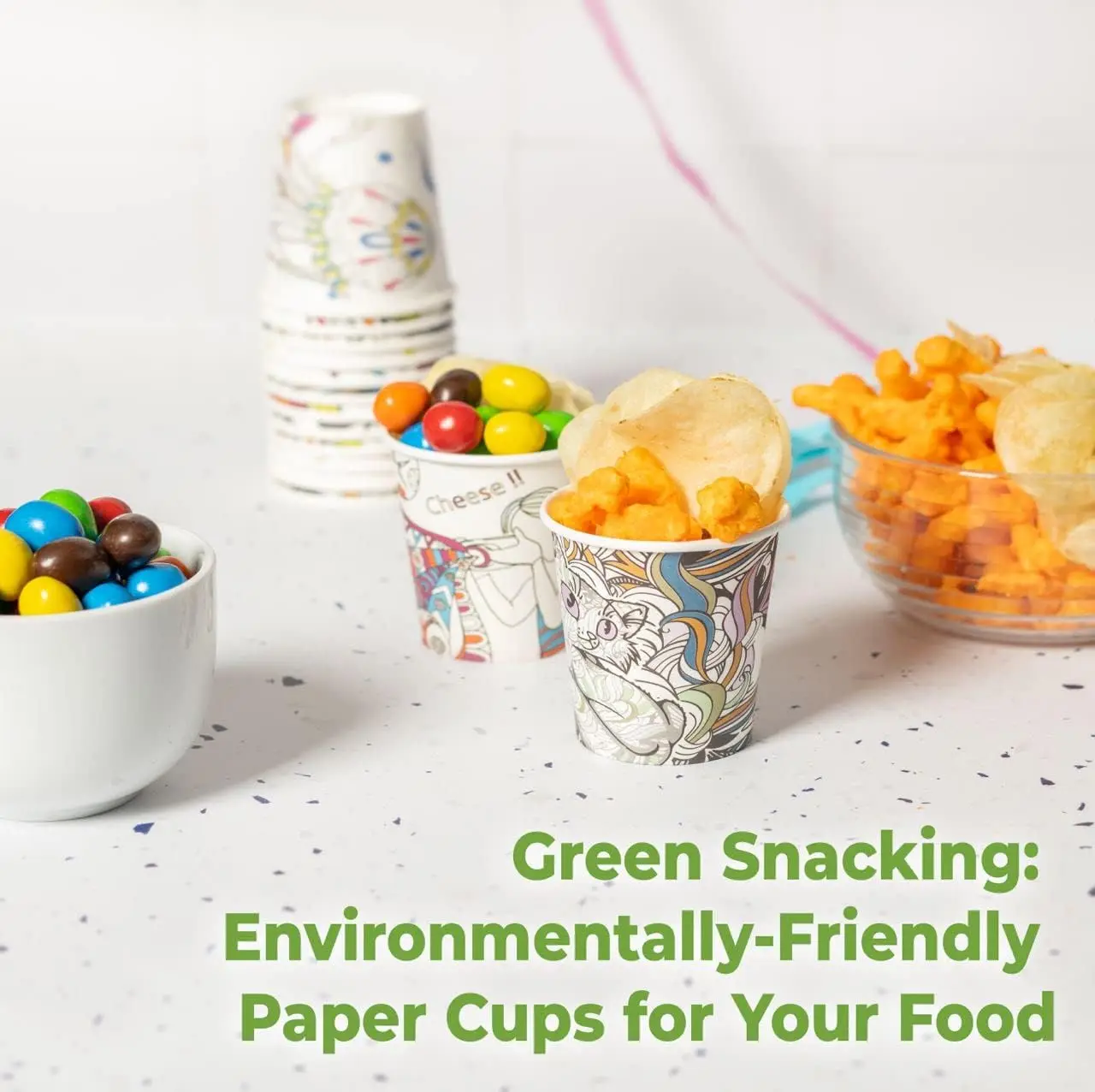 DIY Color Paper Cup 12 oz Single Wall Coffee Cup Disposable Drinking Paper Cup