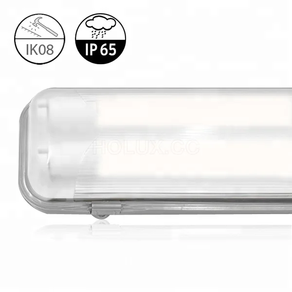 INSTOCK IP65 IK08 waterproof explosion proof fluorescent led garage tri-proof light fixture