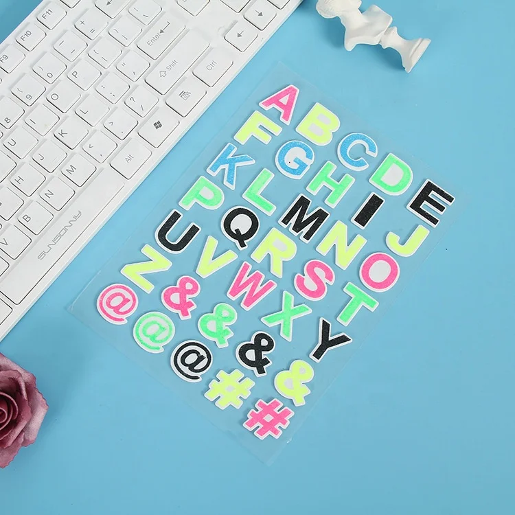 
Cartoon glitter puffy stickers for kids decorative gift 