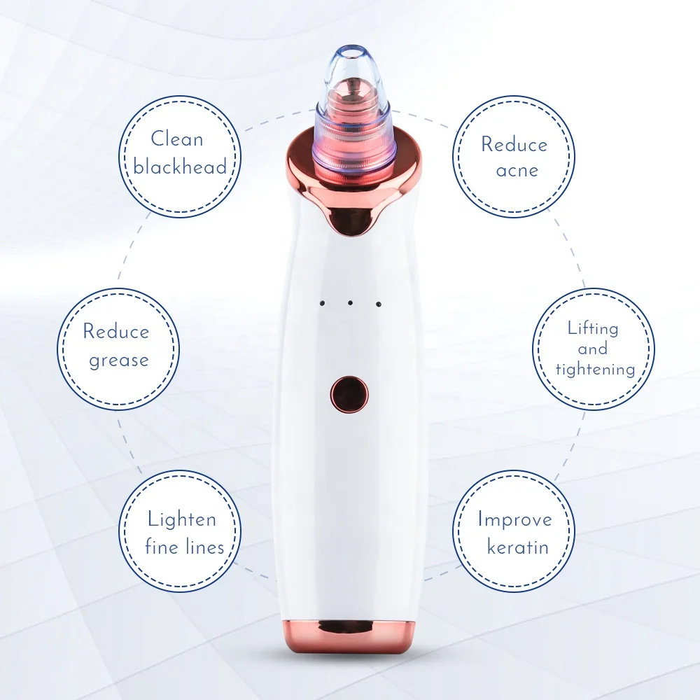 Facial Massage Electric Five Suction Pore Cleaner Dermabrasion Pore Skin Cleaner Vacuum Suction Blackhead Remover