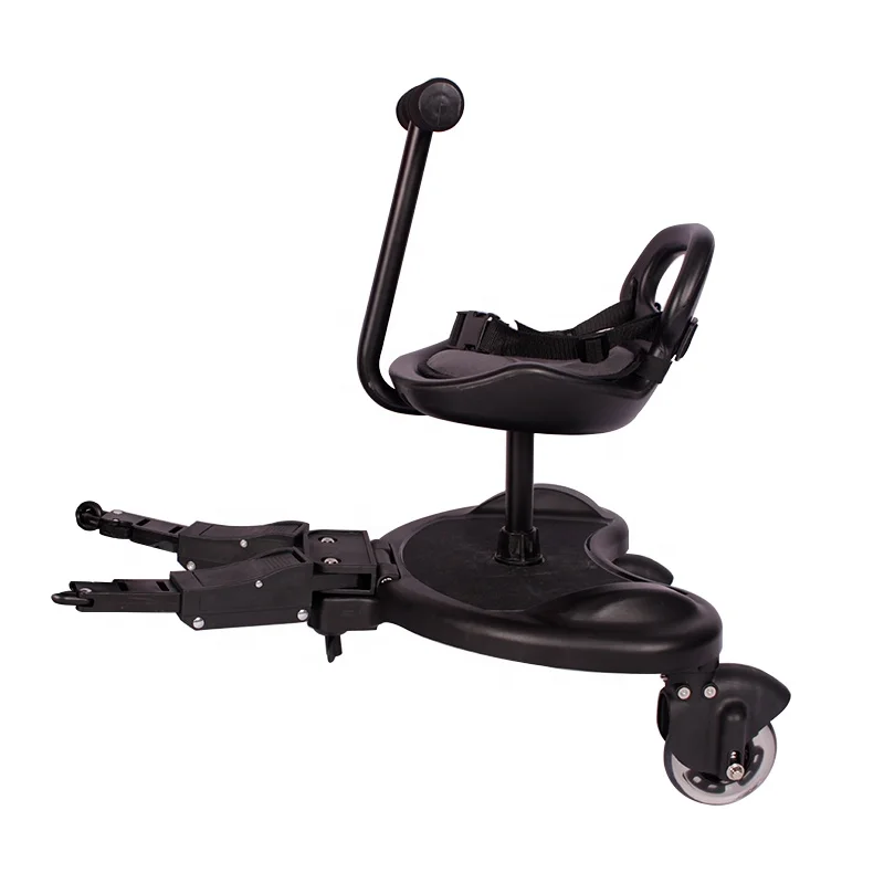 Adjustable Standing Sitting Board Connector Wheeled Auxiliary Pedal Baby Stroller Buggy Board for Twins