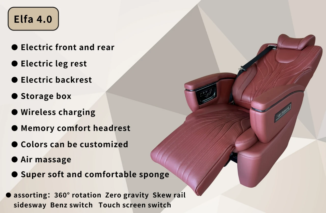 ST-VIPBZ Interior Modified vip luxury car seat with massage ventilated for mercedes benz v class w447 Mercedes Metris SPRINTER