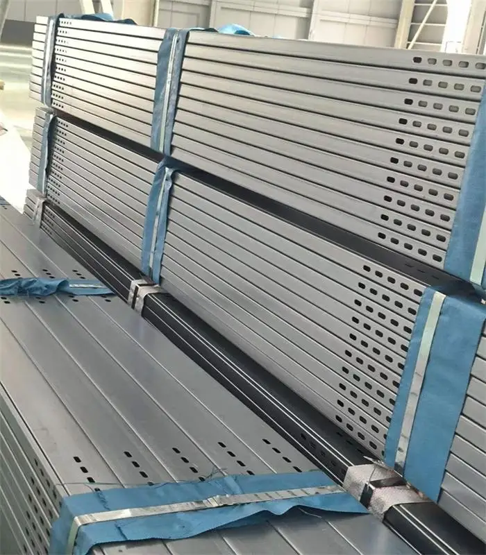 Zinc aluminum Magnesium unistruct 41x62x1.5 slotted channel profile steel used for solar brackets