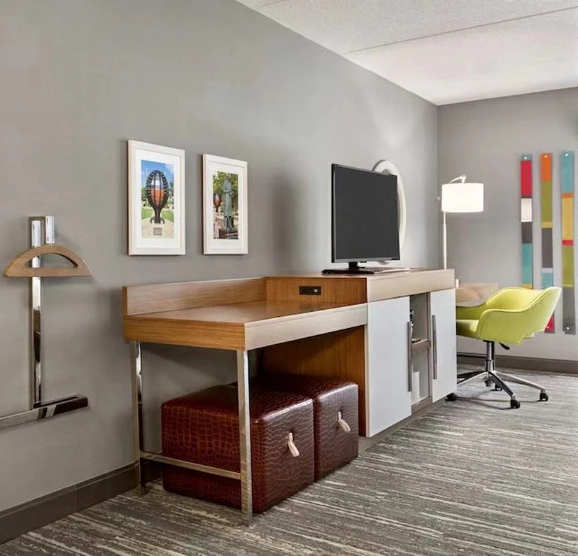 HP0120 Hotel Furniture Manufacturer Hampton Inn Modern New  Design Bathroom Vanity  For Customized Hampton Inn Hotel Furniture