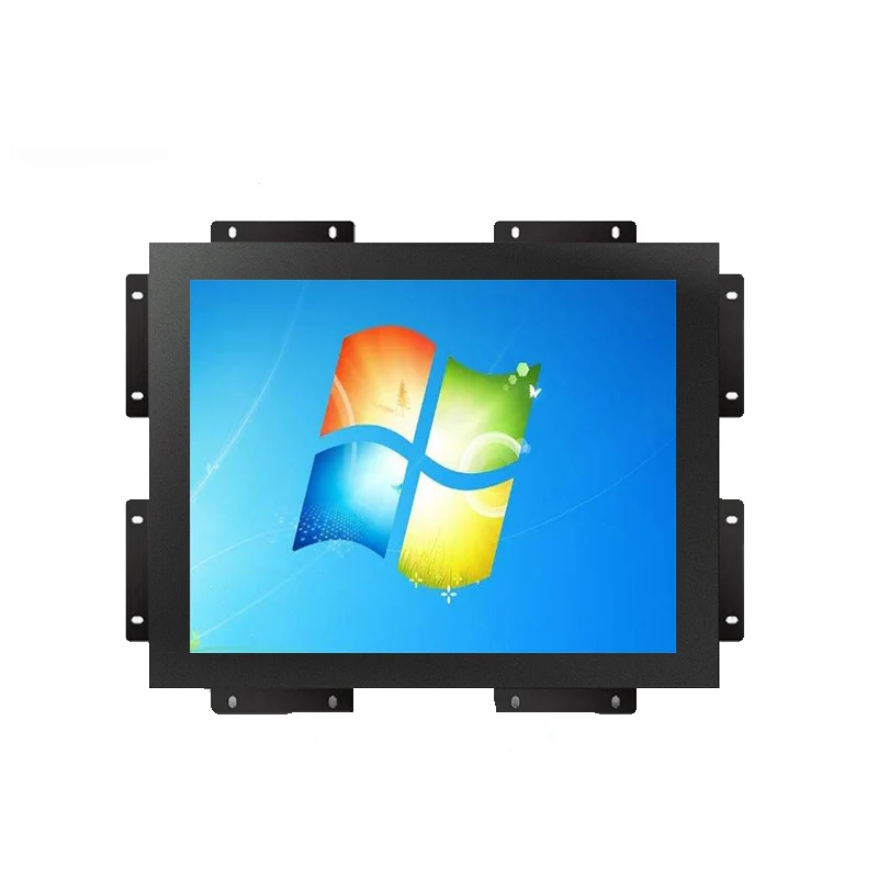 Wall mount metal case high brightness 12 inch LCD Reverse Screen monitor HB monitor