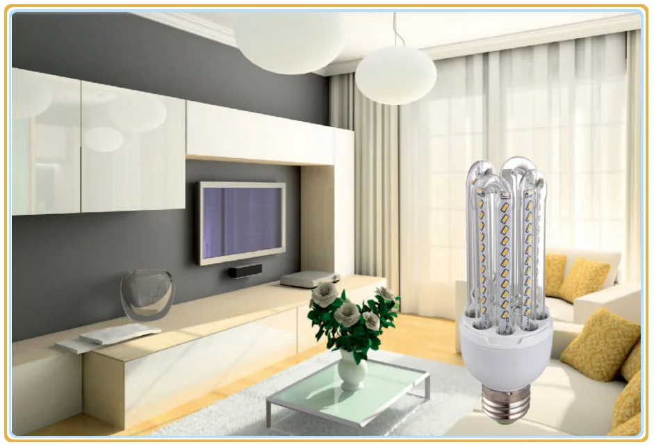 Spiral LED Corn Bulb 24W E27 Lamp SMD 2835 Spotlight 360 Degree AC85-265V Horizontal Plug Light