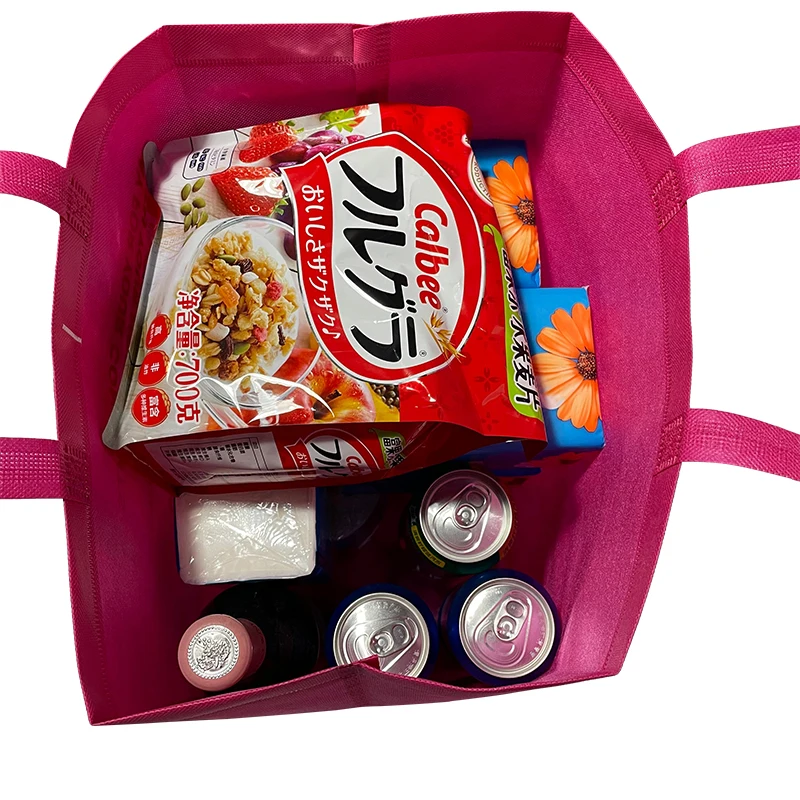 Wholesale Cheap Price Custom logo Printed Reusable Tote Bag Ultrasonic Shopping bag heat sealed non woven bag