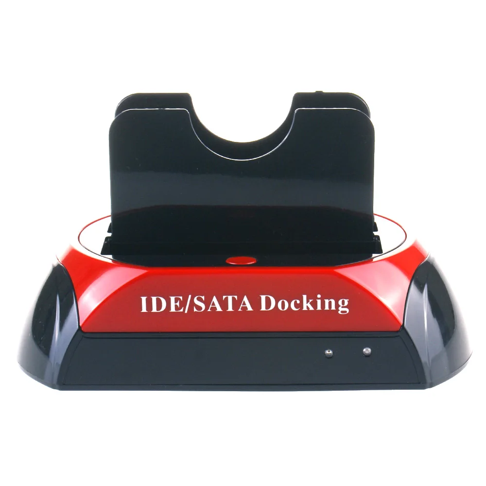 With dual USB2.0 all in one hard drive docking station drive 2.5 / 3.5 inch SAS / IDE hard drive docking station