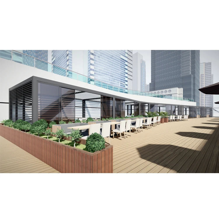 Hot Sale Aluminum Pergola Materials Rainproof For Garden