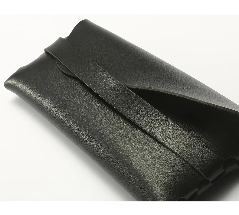 Genuine Leather Card Holder Minimalist Pocket Leather Wallets Vintage Style Coin Purses