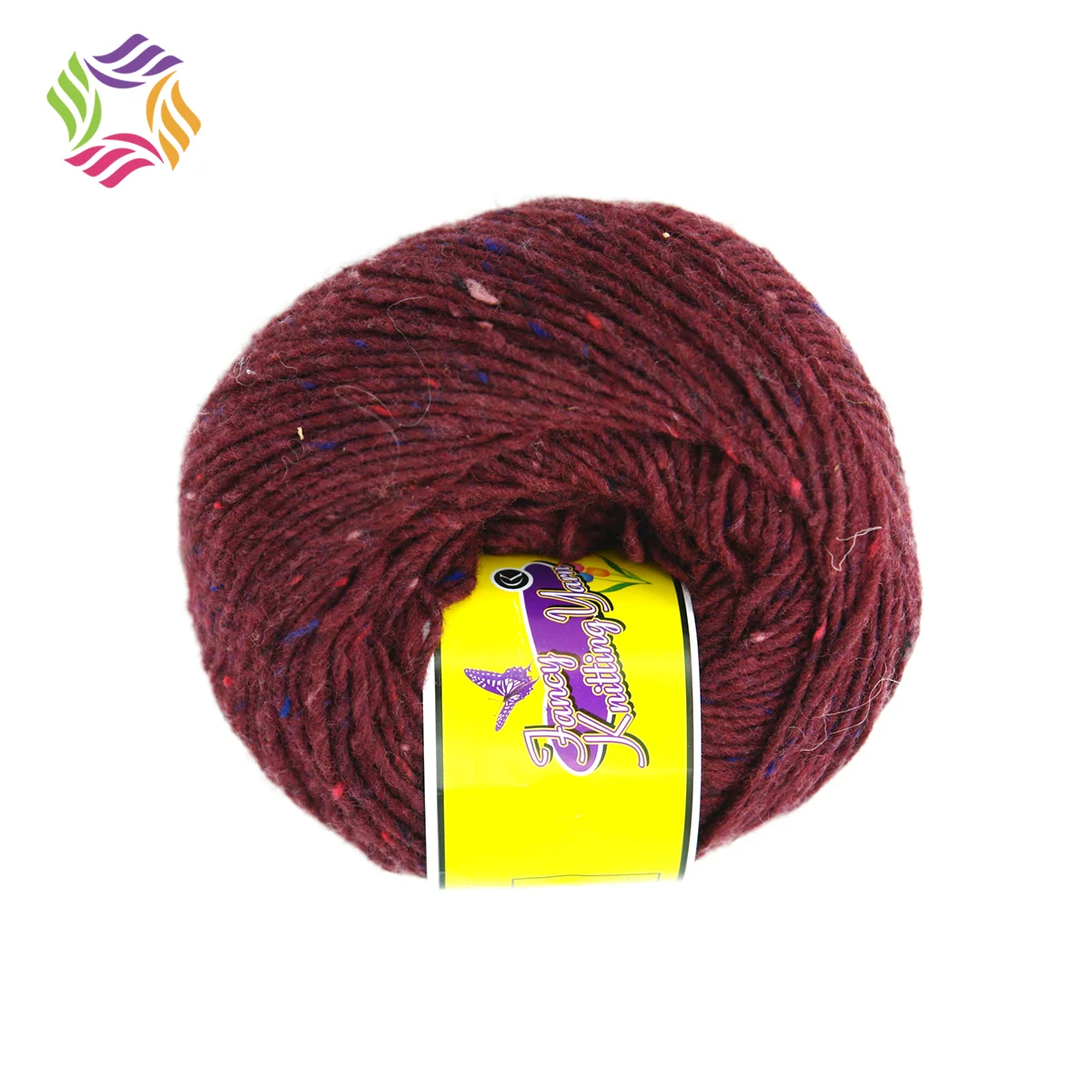 Spun raw silk hanks yarn for weaving