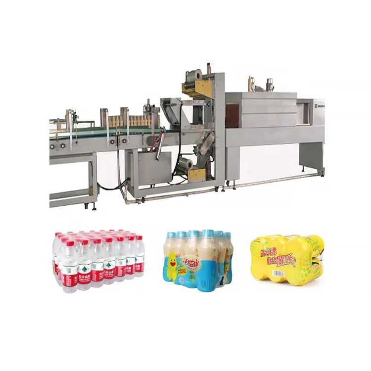 2022 Hot Sale Multifunctional Mineral Water Bottle Packaging Machine Robot Box Carton Case Packer Shrink Wrapping Machine