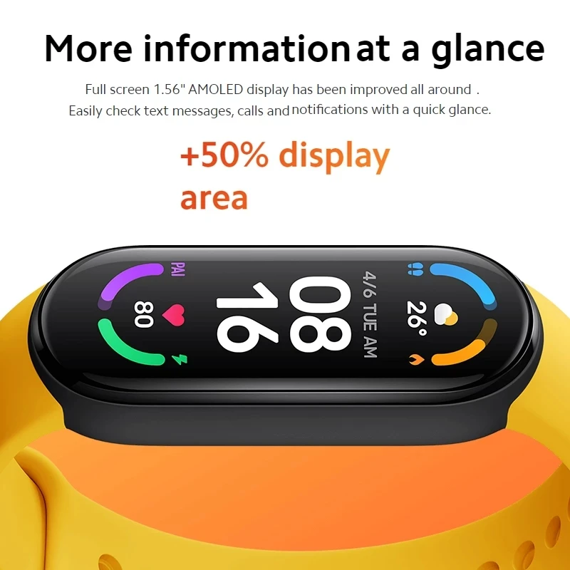 Original Global Version Xiaomi Mi band6 Wristband bt 5.0 5ATM Blood Pressure Waterproof Fitness Bracelet Tracker Mi Band 6